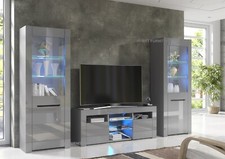 TV Unit High Gloss Grey &Matt