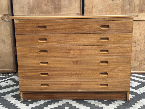 Mid century plan chest - chest, vintage
