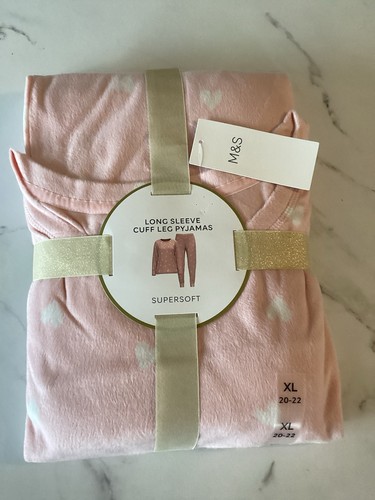 Ladies pyjama set size xl - m&s,