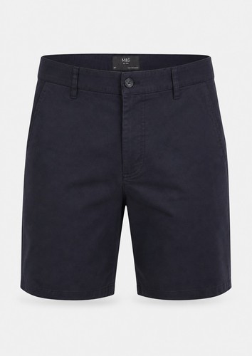 Mens chino shorts - chino, navy