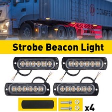 4x 6 LED Amber Recovery Strobe