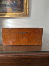 Dunhill Paris Art Deco Amboyna Wood Humidor 1935 Cigar Box 