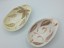 2 x Vintage MCM Glyn Colledge for Denby oval nibbles dishes