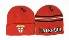  Men's Liverpool Football Woolly Beanie Hat Red Acrylic/Polyester One Size 