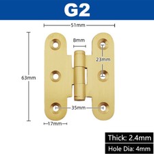 Brass Door Butt Hinge Cabinet