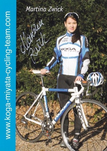 Cycling card martina - card,