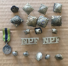 Badges, buttons & miniature Colonial Police Meritorious Service Medal - Nigeria