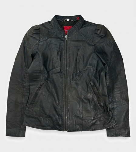 Vintage 90s black real leather - 90s,