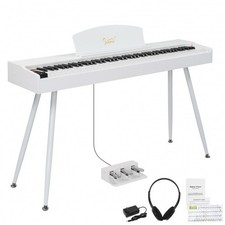 Glarry GDP-203 88 Key Standard Full Weighted  Digital Piano White
