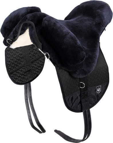Lambskin treeless bareback - lambskin,