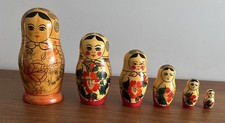 Vintage 6 Piece Russian Dolls