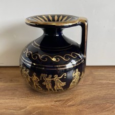 Greek Urn/ Vase - Blue - 24K