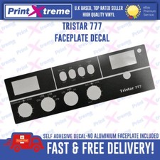 TRISTAR 777 cb radio faceplate Decal Sticker SELF ADHESIVE