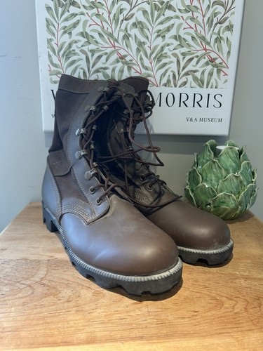 Jungle brown combat boots - jungle,