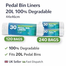 Pedal bin liners 20l 100 - liners, 100%