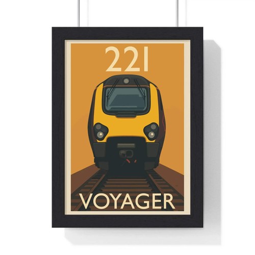 Minimalist voyager railway art - railway,
