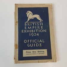 British Empire Exhibition 1924 Official Guide Book Paperback with Maps