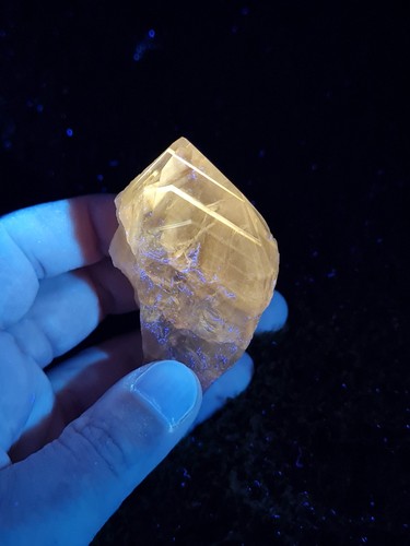 Powellite amethyst rough - powellite,
