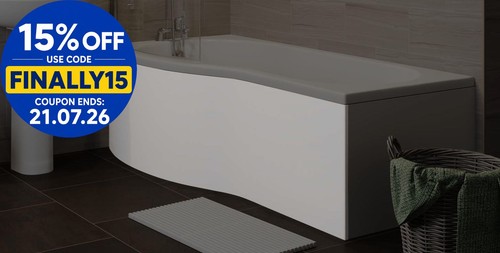 Bathroom shaped bath panel - bath,