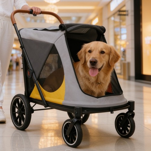 Large pet dog stroller pets - dog,