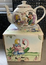 Alice In Wonderland Teapot 885mls With Original Box | Designed by Paul Cardew