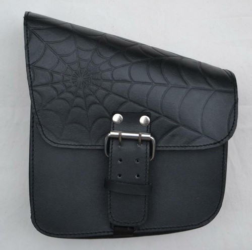 Side bag leather spider web - side, in