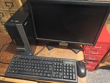 Dell Optiplex 7020 Full PC Set Up Monitor Keyboard Mouse Cables
