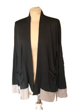  Black Goat  Cashmere / Silk Cardigan  Green / Grey (Medium)