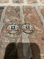 2 US Army 250th Anniversary Challenge Coins Military Collectable Armed Forces