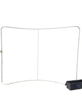 Trade Show Portable Curved Aluminium Backdrop Stand Display Frame with Carry Bag