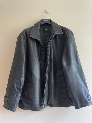 Bmw black leather jacket - jacket, (100%
