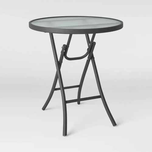 Folding round patio accent - folding,