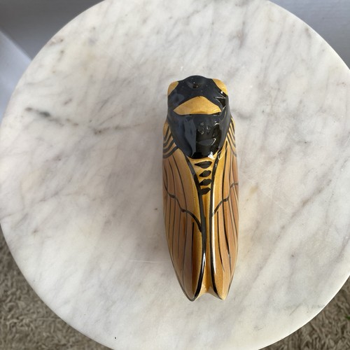 Vintage french majolica cicada - french,