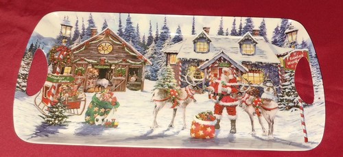 Santa workshop sandwich tray - workshop,