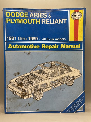Haynes repair manual - haynes, 723