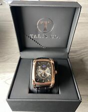 MENS TALIS CO WATCH – MOON PHASE MOVEMENT – SUB DIAL – GENUINE LEATHER STRAP