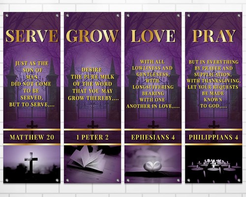 Durable pack church - church, banners
