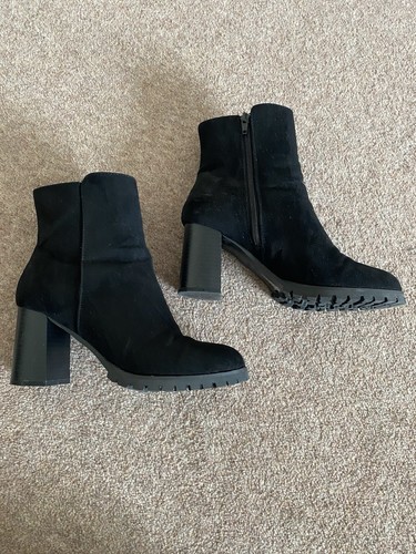 Faith black faux suede - black,