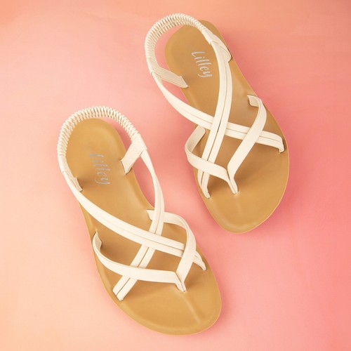 Lilley womens sandals cream - womens,