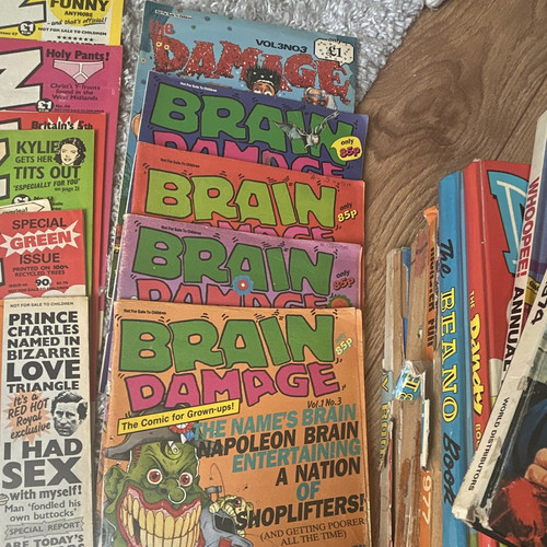Brain damage comic - brain,
