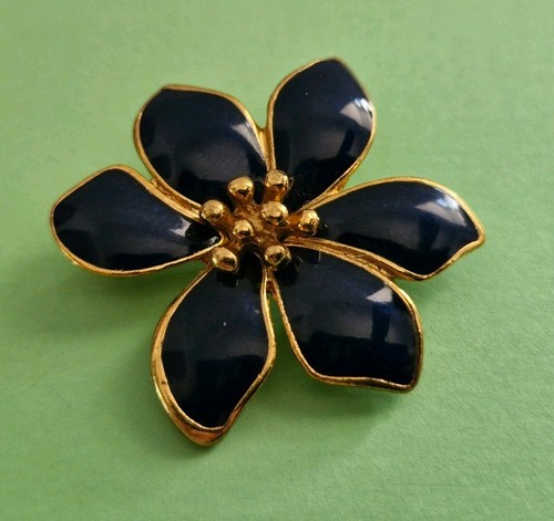 Vintage gold tone navy - gold,