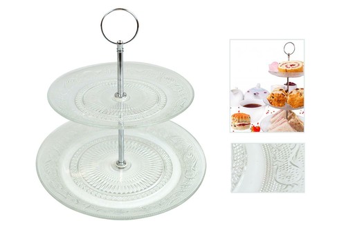Tier cake stand glass - 2/3,