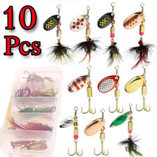 10Pcs Spinners Fishing Lures