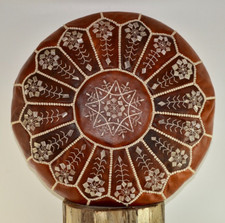 MOROCCAN LEATHER EMBROIDERED