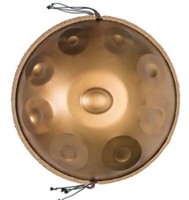 AS TEMAN HANDPAN Gold Drum D Minor 9 Notes 22" 432Hz Faulty Out Of Tune New