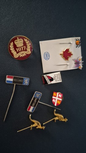 Vintage enamel pin badge job - vintage,