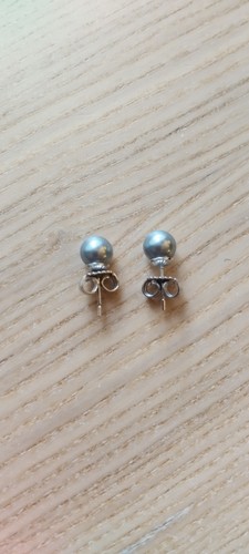 Majorica faux pearl - pearl, grey