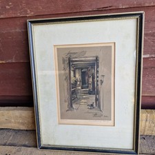 Worn Colour Print Of Anne