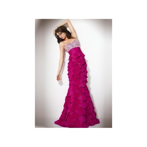 Jovani strapless fuchsia - jovani,