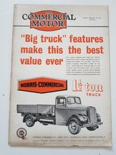 COMMERCIAL MOTOR MAGAZINE FEB 20 1953 VOL.97 NO.2493 "Morris Half Ton Truck"